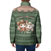 Western Yoke Padded Jacket Rabbit Howdy Christmas - Wonder Print Shop