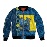 Kievan Rus Bomber Jacket Slavic Dragon Ship - Wonder Print Shop