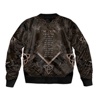 The Viking World Tour Bomber Jacket Ancient Celtic Knot Patterns - Wonder Print Shop