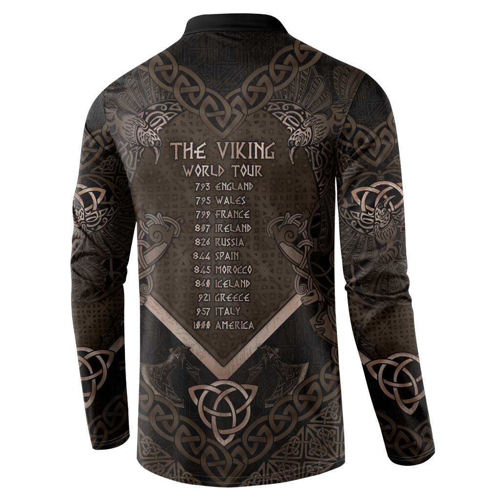 The Viking World Tour Button Sweatshirt Ancient Celtic Knot Patterns - Wonder Print Shop