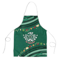 Mexico Football Apron Aztec Eagle With Mini Floral Patterns