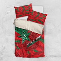 Morocco Football Bedding Set Pentagram Red Lion African