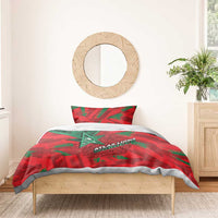 Morocco Football Bedding Set Pentagram Red Lion African