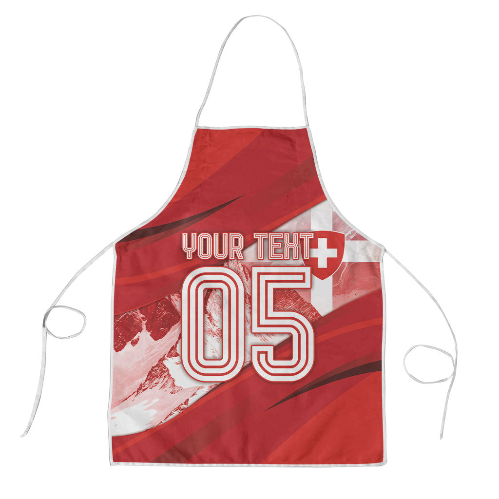 Custom Switzerland Football Apron Matterhorn Snow Shield