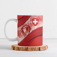 Custom Switzerland Football Ceramic Mug Matterhorn Snow Shield