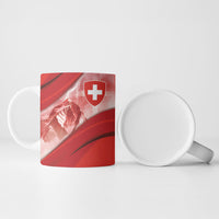 Custom Switzerland Football Ceramic Mug Matterhorn Snow Shield