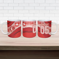 Custom Switzerland Football Ceramic Mug Matterhorn Snow Shield
