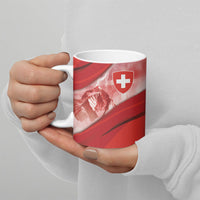 Custom Switzerland Football Ceramic Mug Matterhorn Snow Shield