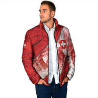 Custom Switzerland Football Padded Jacket Matterhorn Snow Shield