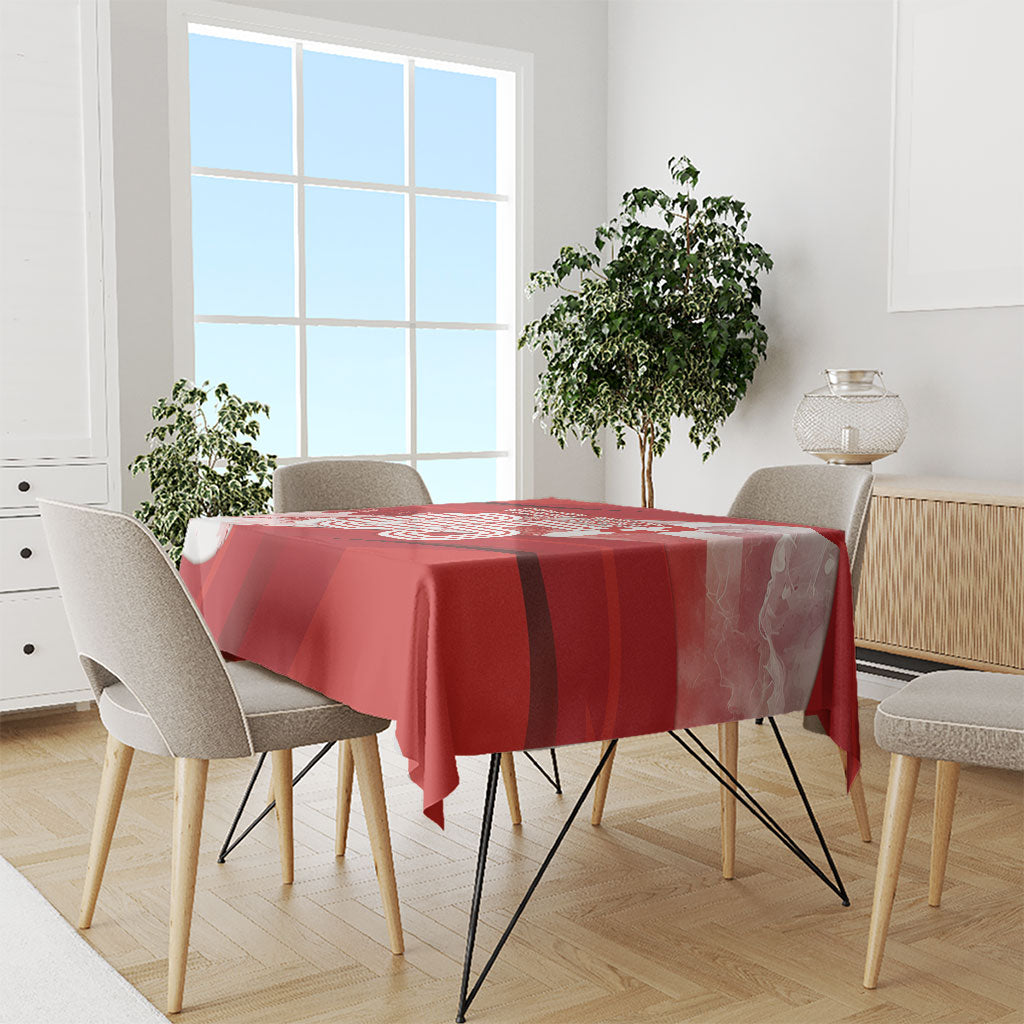 Custom Switzerland Football Tablecloth Matterhorn Snow Shield