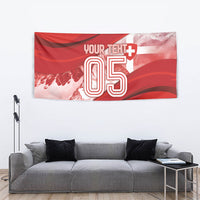 Custom Switzerland Football Tapestry Matterhorn Snow Shield