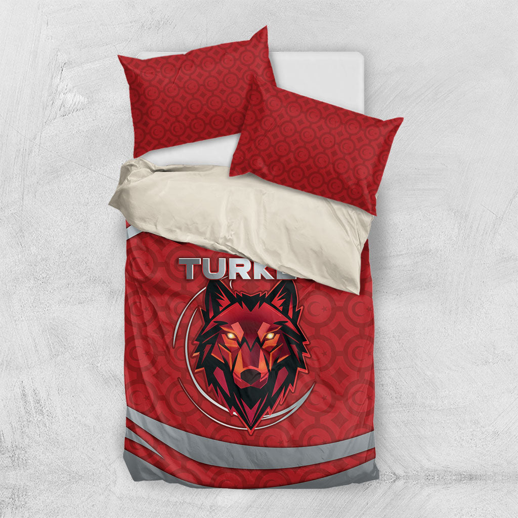 Turkey Football Bedding Set Asena Wolf Crest Unique Style