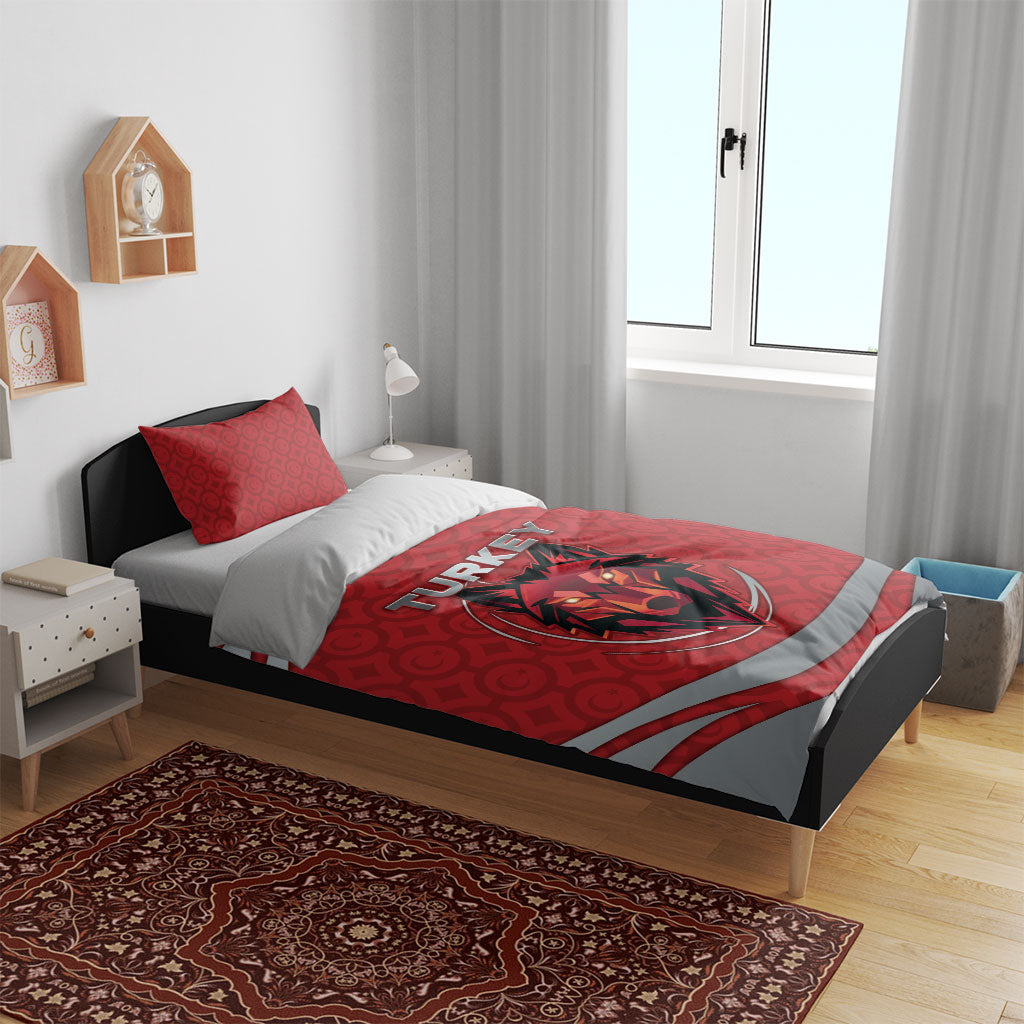 Turkey Football Bedding Set Asena Wolf Crest Unique Style