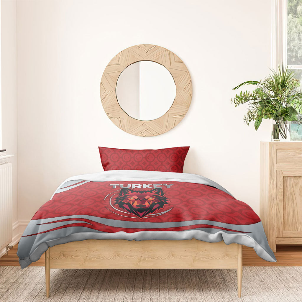 Turkey Football Bedding Set Asena Wolf Crest Unique Style