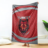 Turkey Football Blanket Asena Wolf Crest Unique Style
