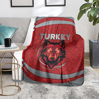 Turkey Football Blanket Asena Wolf Crest Unique Style