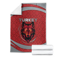 Turkey Football Blanket Asena Wolf Crest Unique Style