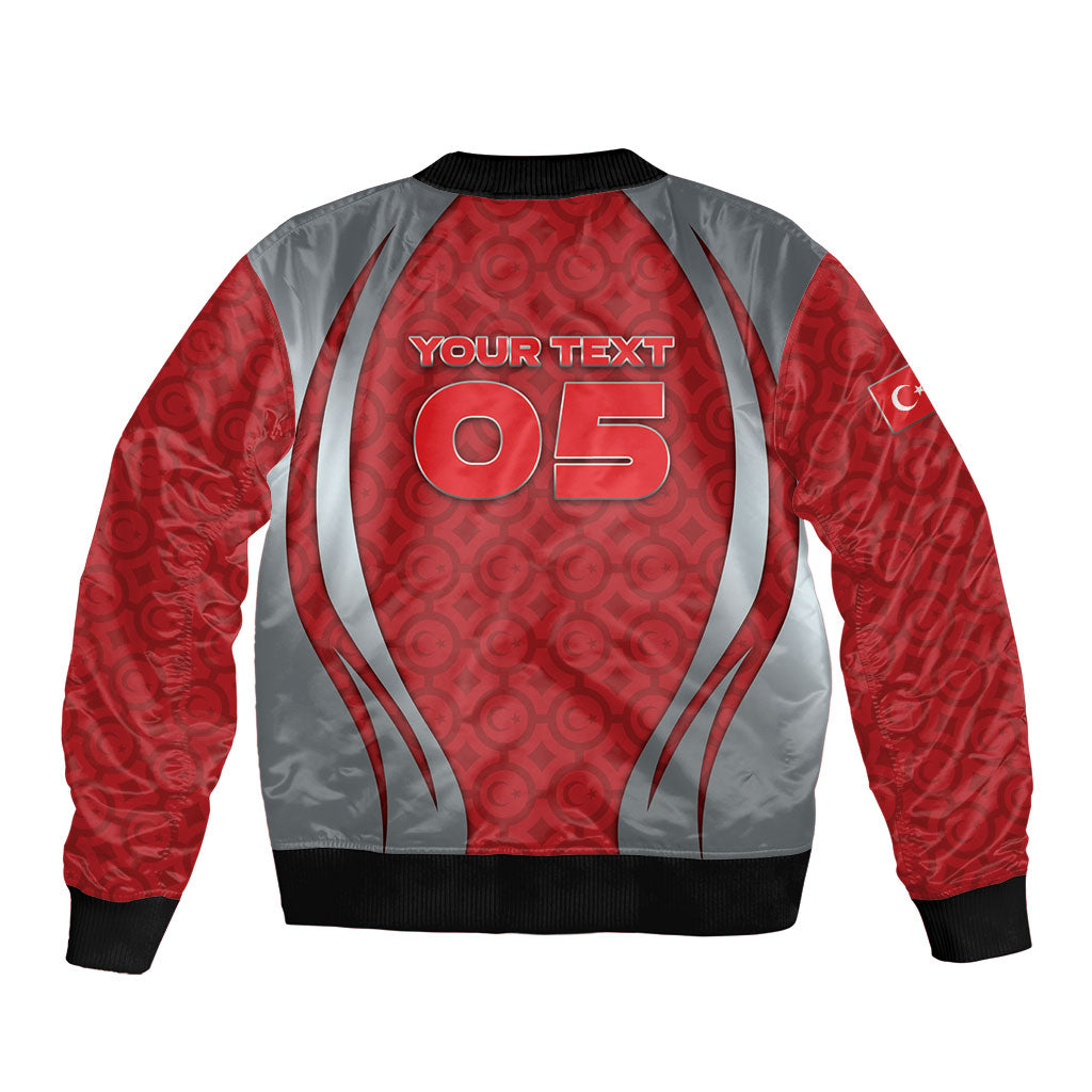 Custom Turkey Football Bomber Jacket Asena Wolf Crest Unique Style