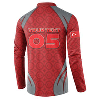 Custom Turkey Football Button Sweatshirt Asena Wolf Crest Unique Style