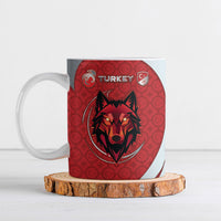 Custom Turkey Football Ceramic Mug Asena Wolf Crest Unique Style