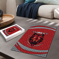 Turkey Football Puzzle Asena Wolf Crest Unique Style