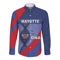 Mayotte Is In My DNA Long Sleeve Button Shirt - Wonder Print Shop