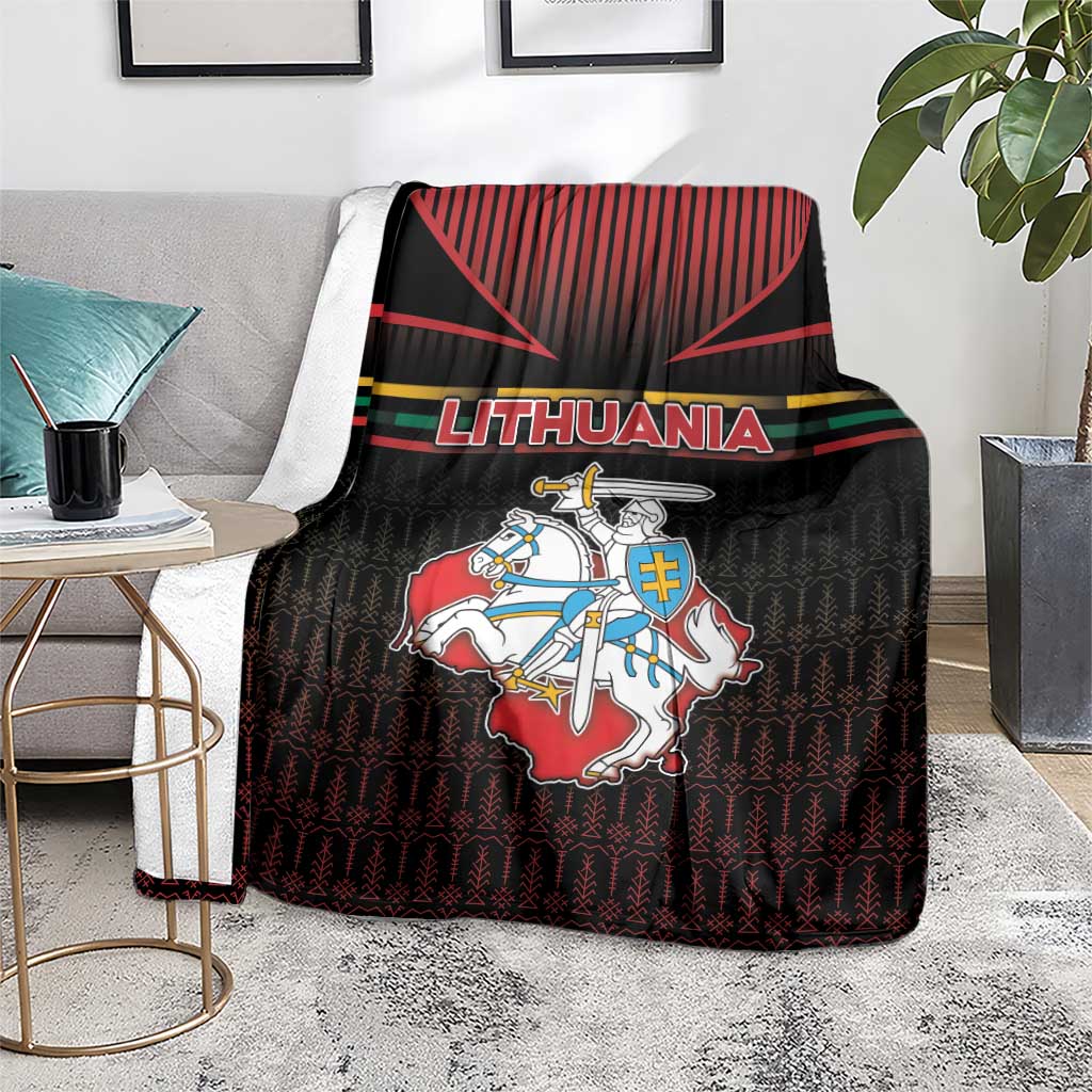 Lithuania Blanket Knight In Armor With Map - Wonder Print Shop