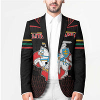 Personalized Lithuania Blazer Knight In Armor With Map - Wonder Print Shop