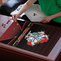 Lithuania Puzzle Knight In Armor With Map - Wonder Print Shop