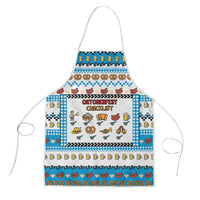 Oktoberfest Checklist Apron Pixel Beer Pretzel Sausage Bavarian Pattern