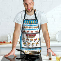 Oktoberfest Checklist Apron Pixel Beer Pretzel Sausage Bavarian Pattern