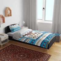 Oktoberfest Checklist Bedding Set Pixel Beer Pretzel Sausage Bavarian Pattern