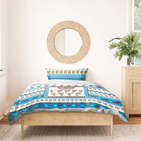 Oktoberfest Checklist Bedding Set Pixel Beer Pretzel Sausage Bavarian Pattern