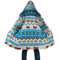 Oktoberfest Checklist Cloak Pixel Beer Pretzel Sausage Bavarian Pattern