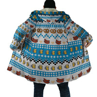 Oktoberfest Checklist Cloak Pixel Beer Pretzel Sausage Bavarian Pattern
