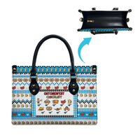 Oktoberfest Checklist Leather Bag Pixel Beer Pretzel Sausage Bavarian Pattern