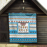 Oktoberfest Checklist Quilt Pixel Beer Pretzel Sausage Bavarian Pattern