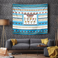 Oktoberfest Checklist Tapestry Pixel Beer Pretzel Sausage Bavarian Pattern