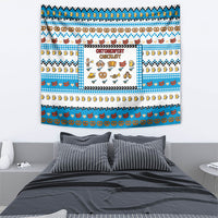 Oktoberfest Checklist Tapestry Pixel Beer Pretzel Sausage Bavarian Pattern