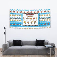 Oktoberfest Checklist Tapestry Pixel Beer Pretzel Sausage Bavarian Pattern