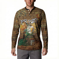 Oktoberfest Wolpertinger Button Sweatshirt Prost Beer Horned Rabbit Pretzel Barrel