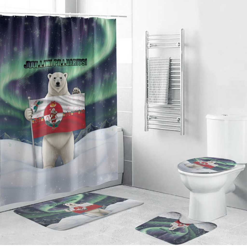 Greenland Christmas Bathroom Set Juullimi Pilluaritsi - Wonder Print Shop