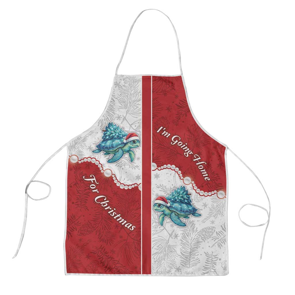 Western Yoke Apron Turtle Going Home For Christmas - Wonder Print Shop