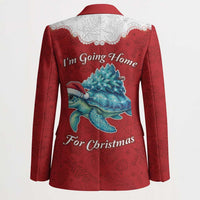 Western Yoke Blazer Turtle Going Home For Christmas - Wonder Print Shop