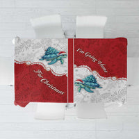 Western Yoke Tablecloth Turtle Going Home For Christmas - Wonder Print Shop