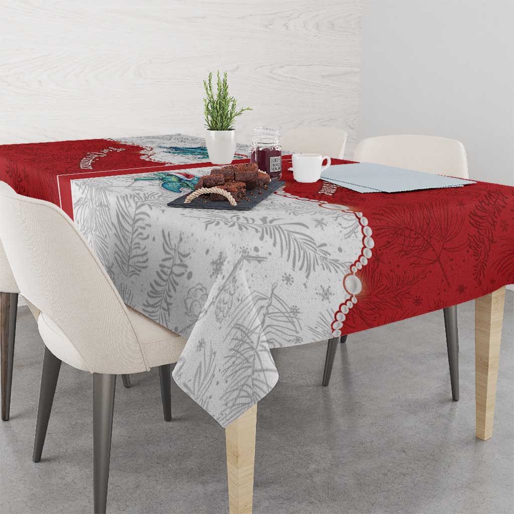 Western Yoke Tablecloth Turtle Going Home For Christmas - Wonder Print Shop