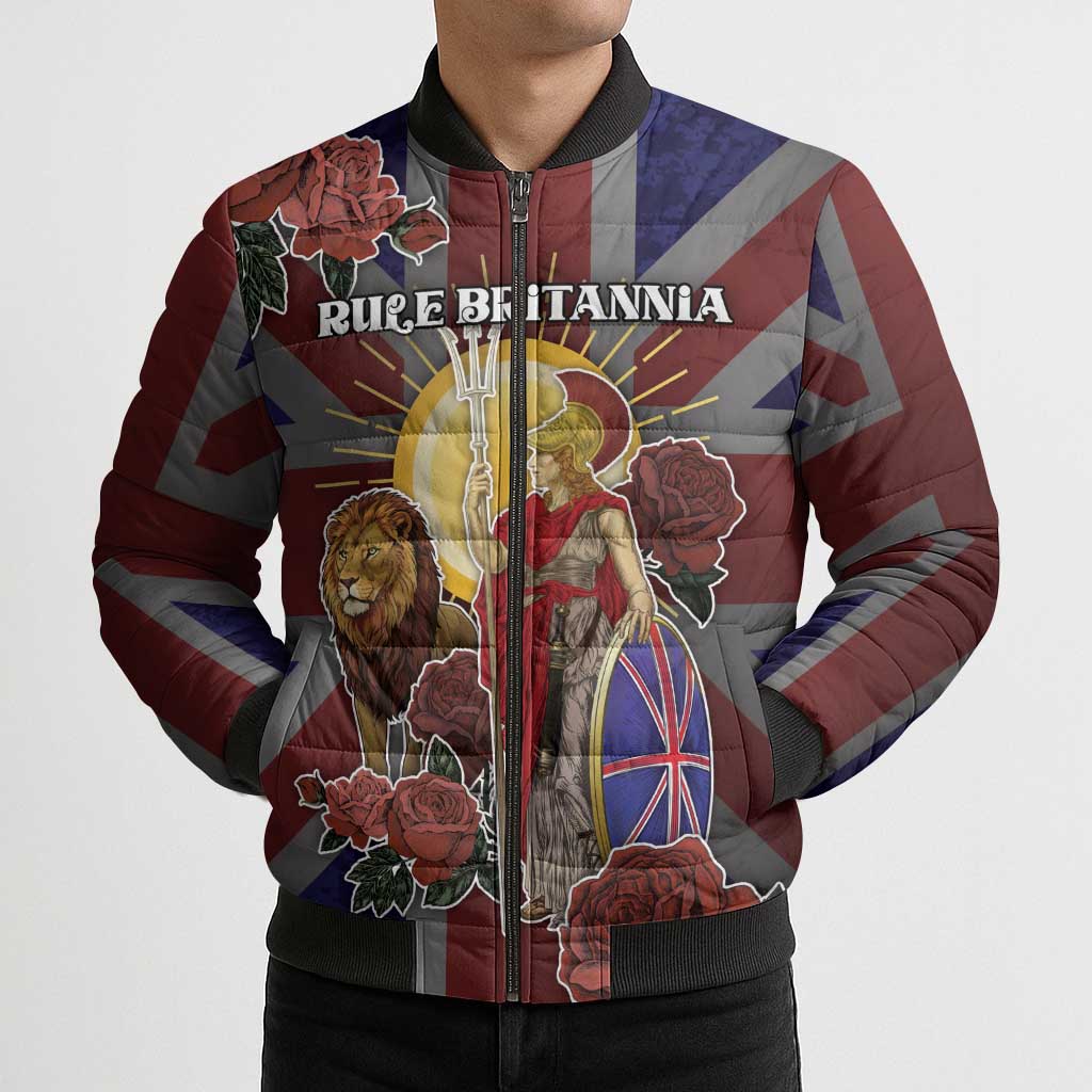 British Empire Bomber Puffer Jacket Rule Britannia - Wonder Print Shop