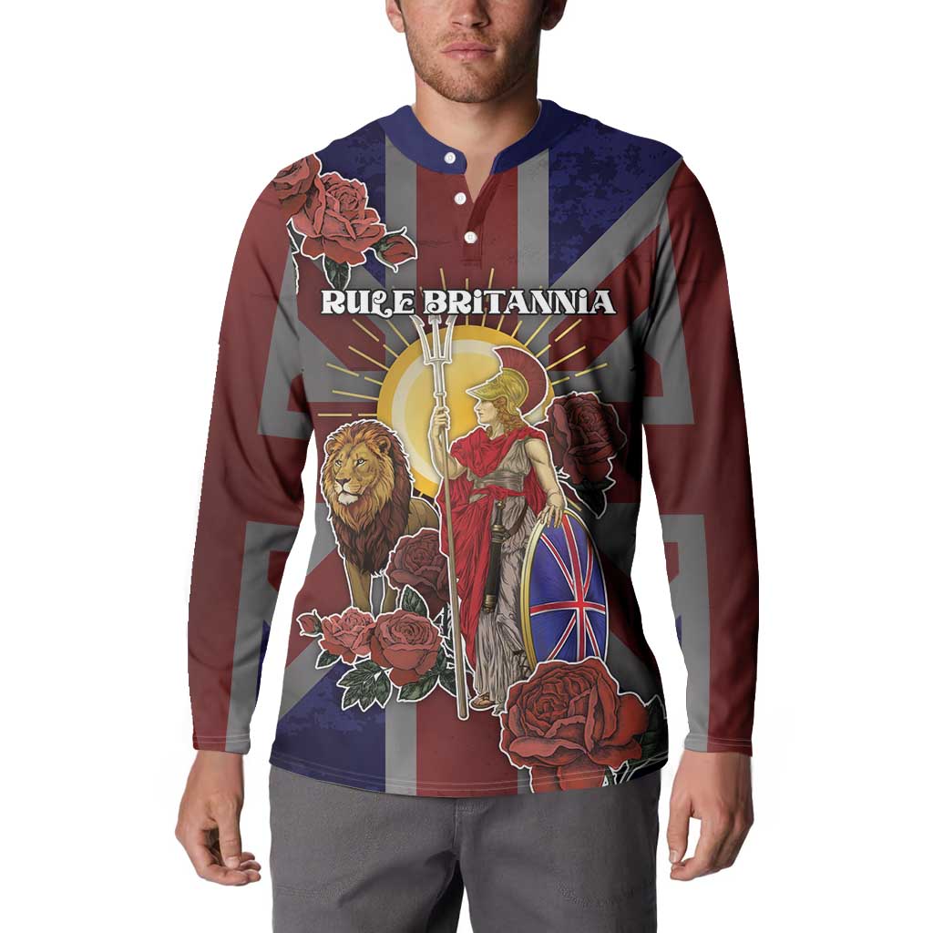 British Empire Button Sweatshirt Rule Britannia - Wonder Print Shop