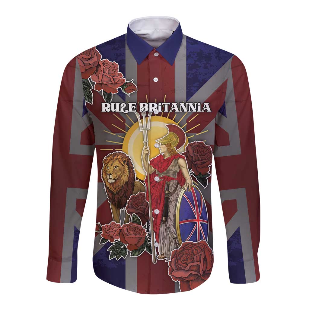 British Empire Long Sleeve Button Shirt Rule Britannia - Wonder Print Shop