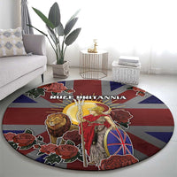 British Empire Round Carpet Rule Britannia - Wonder Print Shop